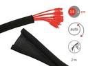Label-the-cable Kabelschlauch CABLE TUBE 2 m x Ø 4 cm Schwarz