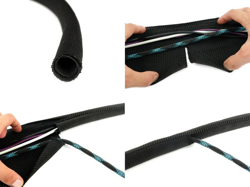 Label-the-cable Kabelschlauch CABLE TUBE 2 m x Ø 4 cm Weiss