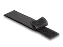 Delock Klettband 15m x 25mm Strapazierfähig Schwarz