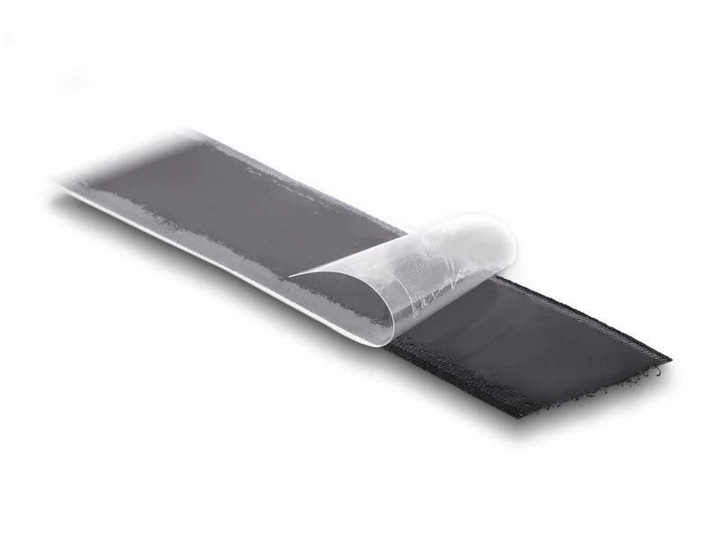 Delock Klettband 15m x 25mm Strapazierfähig und selbstklebend