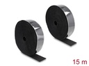 Delock Klettband 15m x 50mm Strapazierfähig und selbstklebend