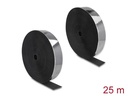 Delock Klettband 25m x 50mm Strapazierfähig und selbstklebend