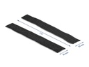 Delock Klettband-Rolle 1m x 25 mm Haft und Flauschband Schwarz