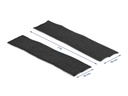 Delock Klettband-Rolle 1m x 50 mm Haft und Flauschband Schwarz