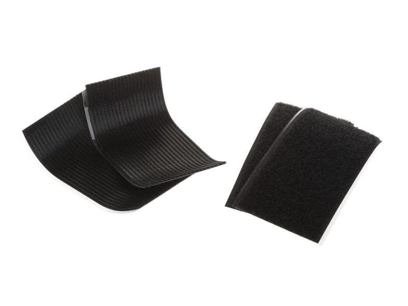 FASTECH Klettband 50 x 100 mm selbstklebend Schwarz, 2 Paare