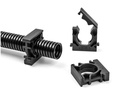 Delock Kabelschlauchhalter 21.2 mm, 4 Stück, Schwarz