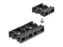 Delock Kabelschlauchhalter 21.2 mm, 4 Stück, Schwarz