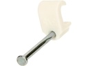 Max Hauri Nagelbriden Set 3-5 mm weiss für Flachkabel 100 Stück