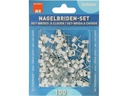 Max Hauri Nagelbriden Set 3-5 mm weiss für Flachkabel 100 Stück