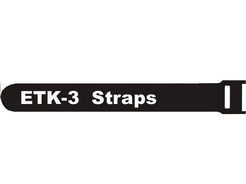 FASTECH Klettkabelbinder ETK-3-3 13 x 250 mm Schwarz, 100 Stück