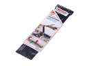 FASTECH Klettkabelbinder ETK-7-2 7 x 200 mm Schwarz, 10 Stück