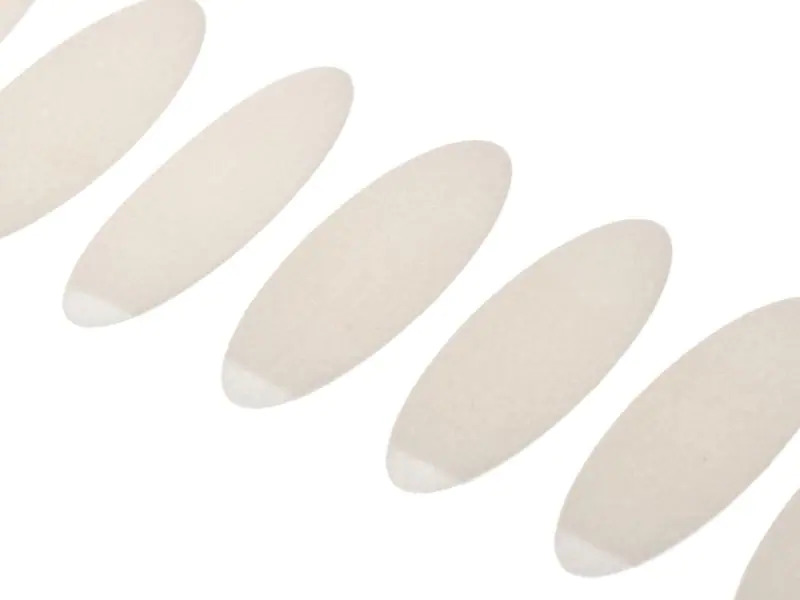 FASTECH Klettpunkte 12 x 35 mm selbstklebend Weiss, 12 Stück