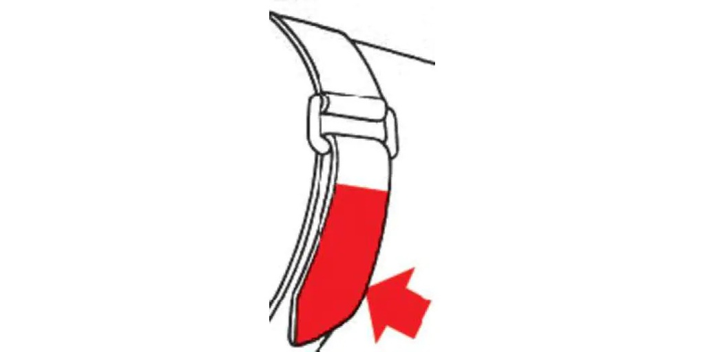 FASTECH Schlaufenband FAST-VSTRAP 25 x 360 mm, Schwarz/Rot