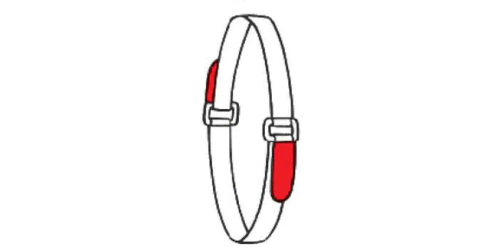 FASTECH Schlaufenband FAST-VSTRAP 25 x 360 mm, Schwarz/Rot