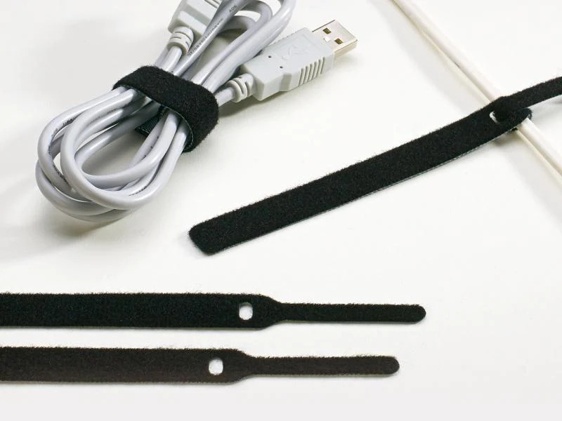 Label-the-cable Klettkabelbinder BASIC STRAPS 14 x 170 mm Schwarz, 10 Stück