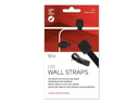 Label-the-cable Klettkabelhalter WALL STRAPS 3 x 9 cm Schwarz, 10 Stück