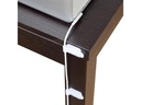 Label-the-cable Klettkabelhalter WALL STRAPS 3 x 9 cm Weiss, 10 Stück