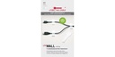 Label-the-cable Klettkabelhalter WALL STRAPS 3 x 9 cm Weiss, 10 Stück