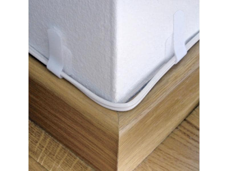 Label-the-cable Klettkabelhalter WALL STRAPS 3 x 9 cm Weiss, 10 Stück