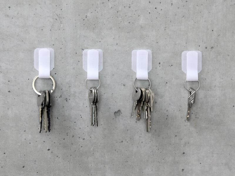 Label-the-cable Klettkabelhalter WALL STRAPS 3 x 9 cm Weiss, 50 Stück