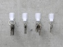 Label-the-cable Klettkabelhalter WALL STRAPS 3 x 9 cm Weiss, 50 Stück