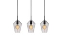Markslöjd Pendelleuchte Retro, 3 x E27, max. 60W, Schwarz/Smoke