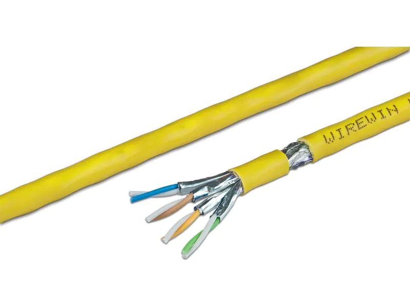 Wirewin Verlegekabel VKW SFTP K7A LSOH3 Cat 7A, S/FTP, 1000 m, Gelb