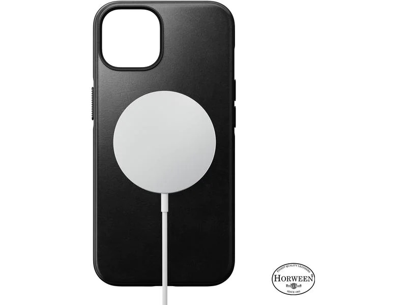 Nomad Back Cover Modern Leather Horween iPhone 14 Plus Schwarz