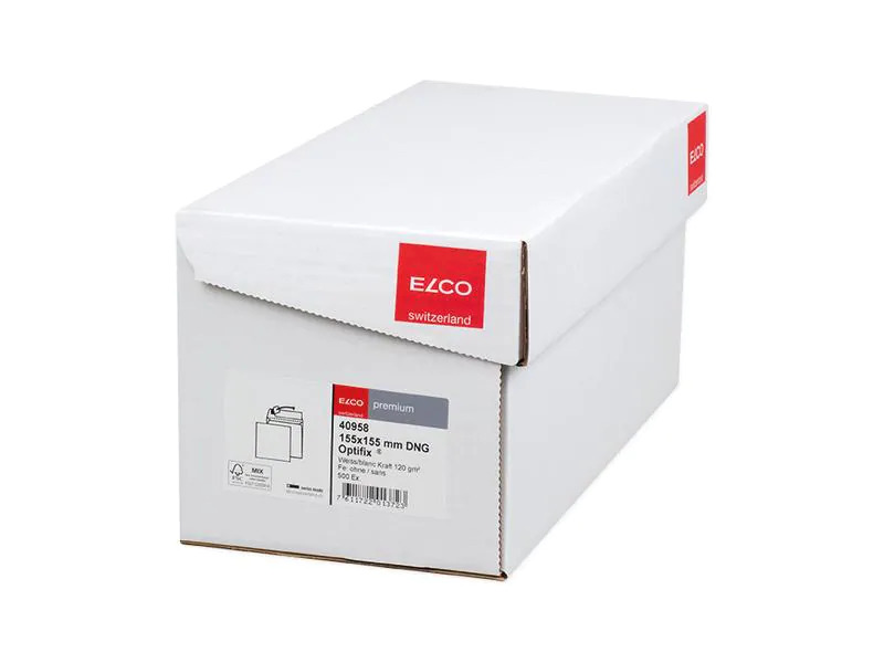 ELCO Couvert Premium 15.5 x 15.5 cm, Ohne Fenster, 500 Stück