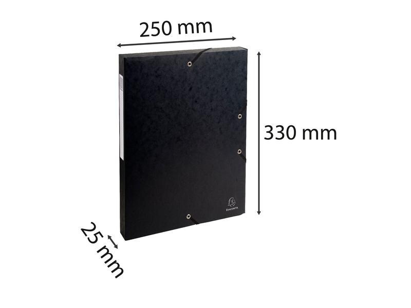 Exacompta Gummibandmappe Colarspan Schwarz