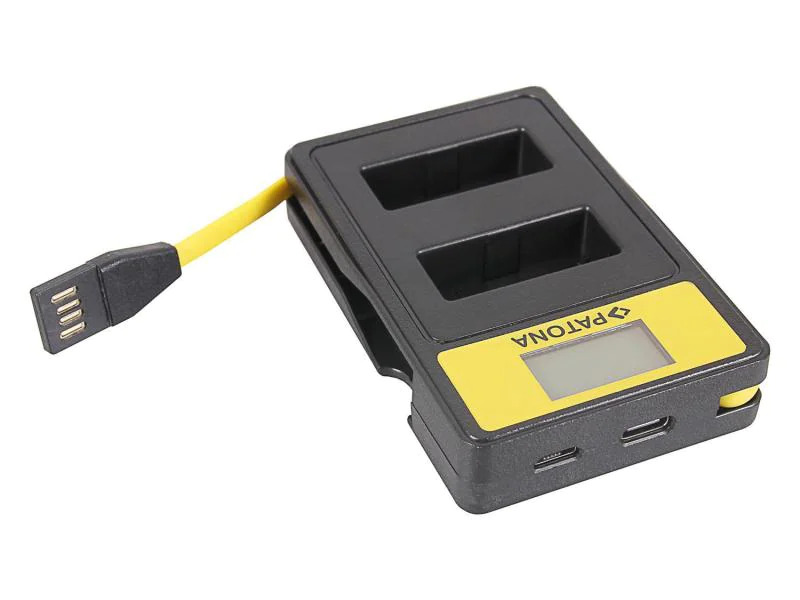 Patona Ladegerät Smart Dual LCD USB Canon LP-E12
