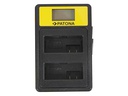 Patona Ladegerät Smart Dual LCD USB Canon LP-E8