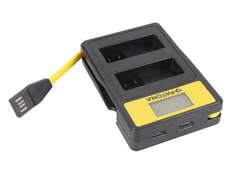 Patona Ladegerät Smart Dual LCD USB Canon LP-E8