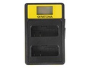 Patona Ladegerät Smart Dual LCD USB Nikon Akku EN-EL14
