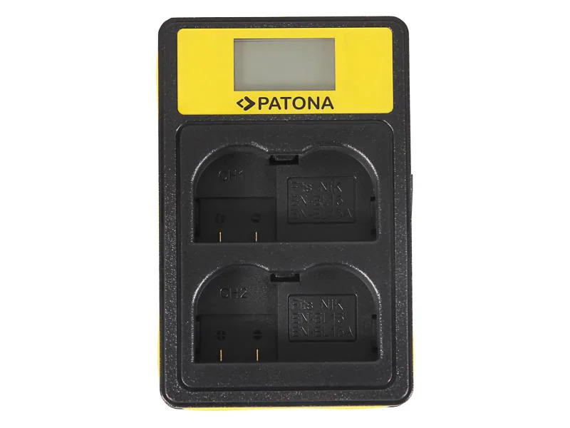 Patona Ladegerät Smart Dual LCD USB Nikon EN-EL15