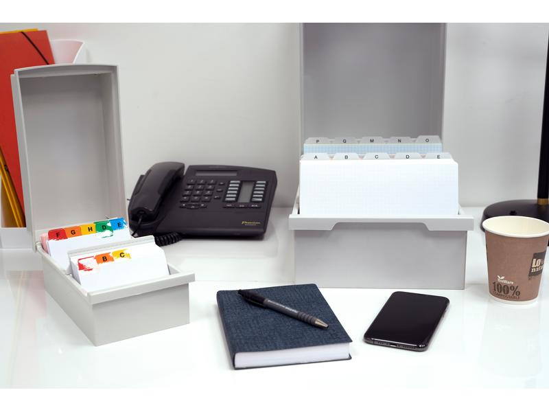 Exacompta Karteibox A7, Grau