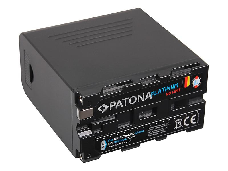 Patona Videokamera-Akku Platinum Akku Sony NP-F970-LCD