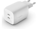 Belkin USB-Wandladegerät Dual USB-C GaN PD 65W + USB-C-Kabel