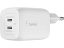 Belkin USB-Wandladegerät Dual USB-C GaN PD 65W + USB-C-Kabel