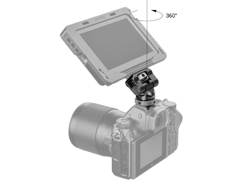 Smallrig Swivel and Tilt Monitor Mount With Cold Shoe