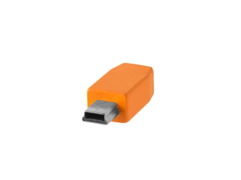 Tether Tools Kabel TetherPro USB-C / 2.0 Mini-B 5-Pin 4.6 Meter – orange