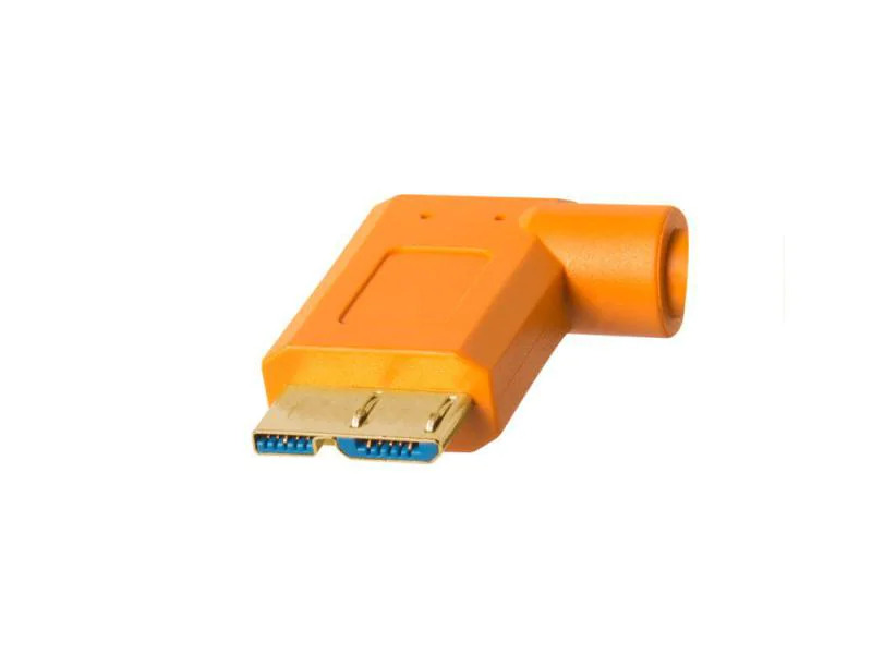 Tether Tools Kabel USB 3.0 – Micro B Right Angle 4.6 Meter – orange