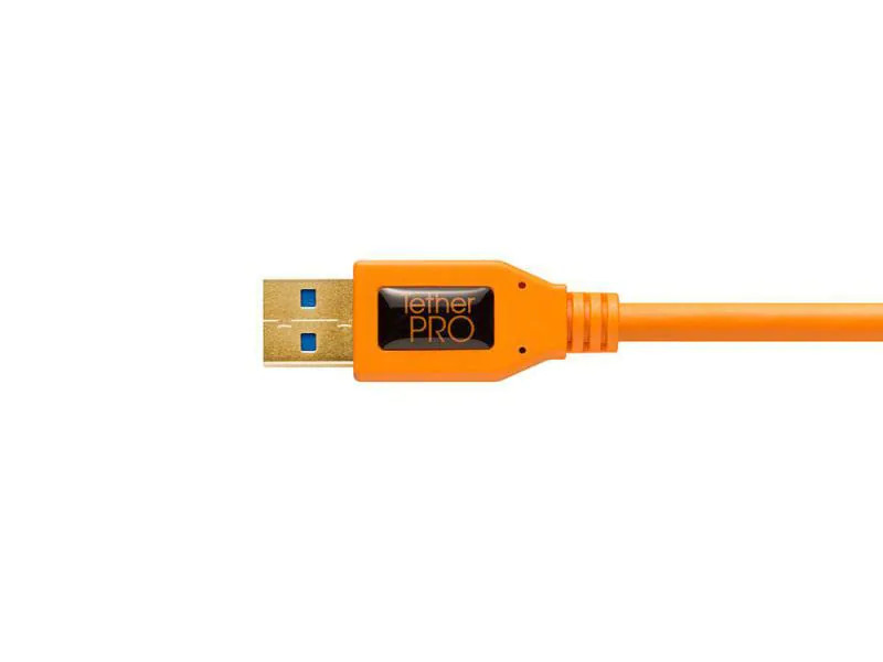 Tether Tools Kabel USB 3.0 – Micro B Right Angle 4.6 Meter – orange