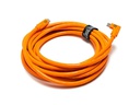 Tether Tools Kabel USB-C auf USB-C rechter Winkel orange