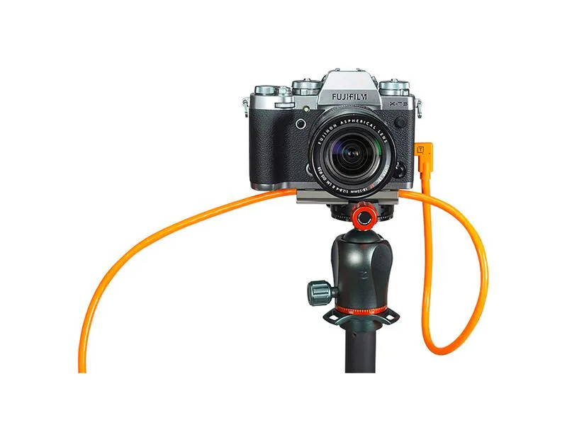 Tether Tools Kabel USB-C auf USB-C rechter Winkel orange