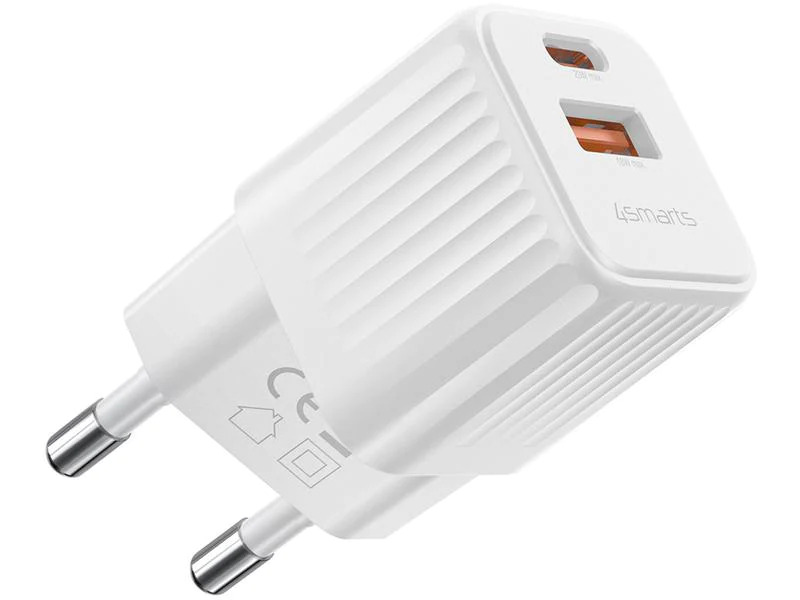 4smarts USB-Wandladegerät VoltPlug Duos Mini DP 20 W Weiss