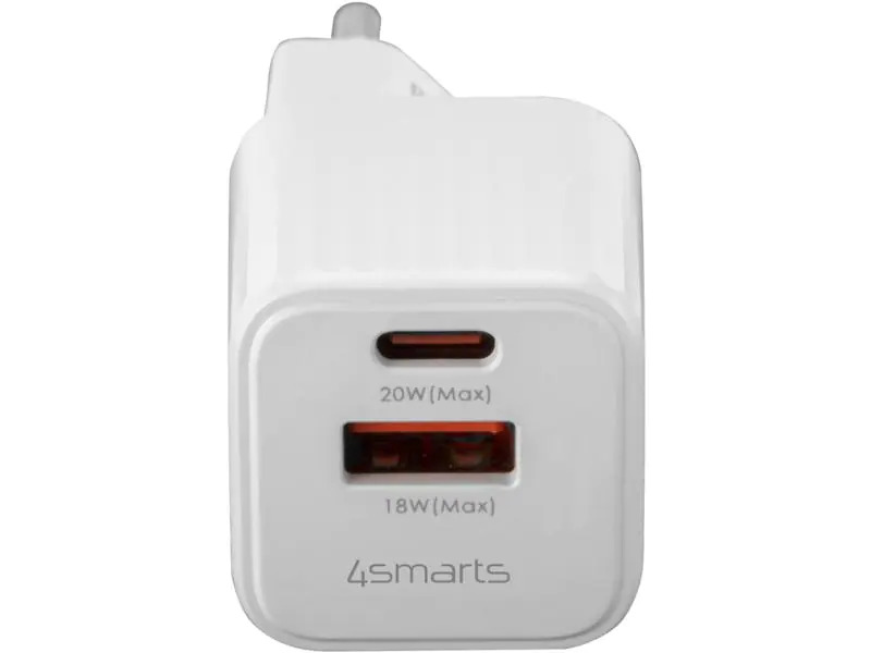4smarts USB-Wandladegerät VoltPlug Duos Mini DP 20 W Weiss