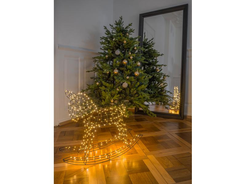 STT LED-Figur Pferd, 65 cm, Schwarz