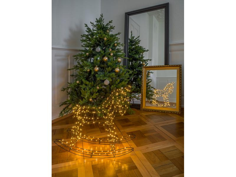 STT LED-Figur Pferd, 65 cm, Schwarz