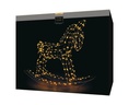 STT LED-Figur Pferd, 65 cm, Schwarz